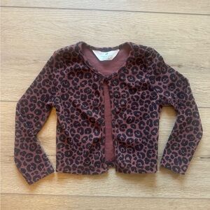 H&M Brown Leopard Print Kids Cardigan